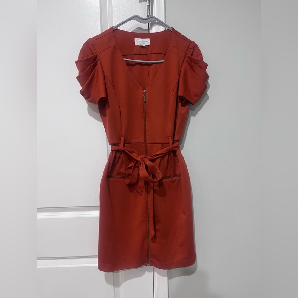Jessica Simpson Rust Mini Dress with Belt